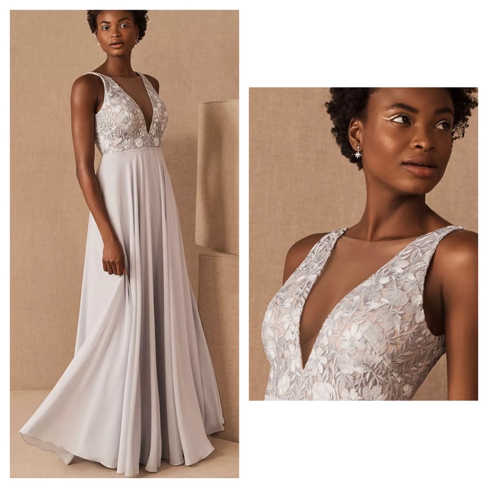 NWT jenny woo BHLDN kinsley lace gown dress 16